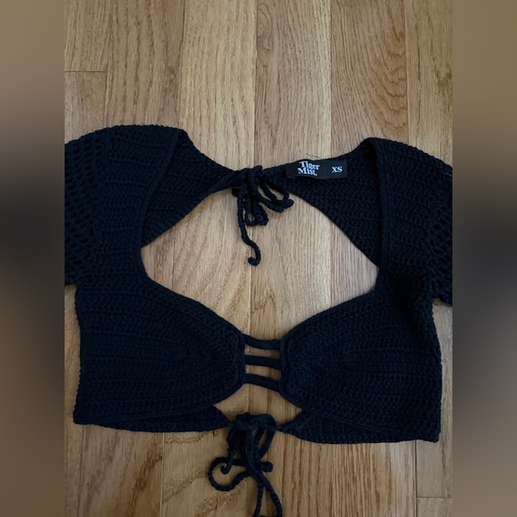 TIGER MIST Black Macauley Crochet Top - Picture 4 of 5